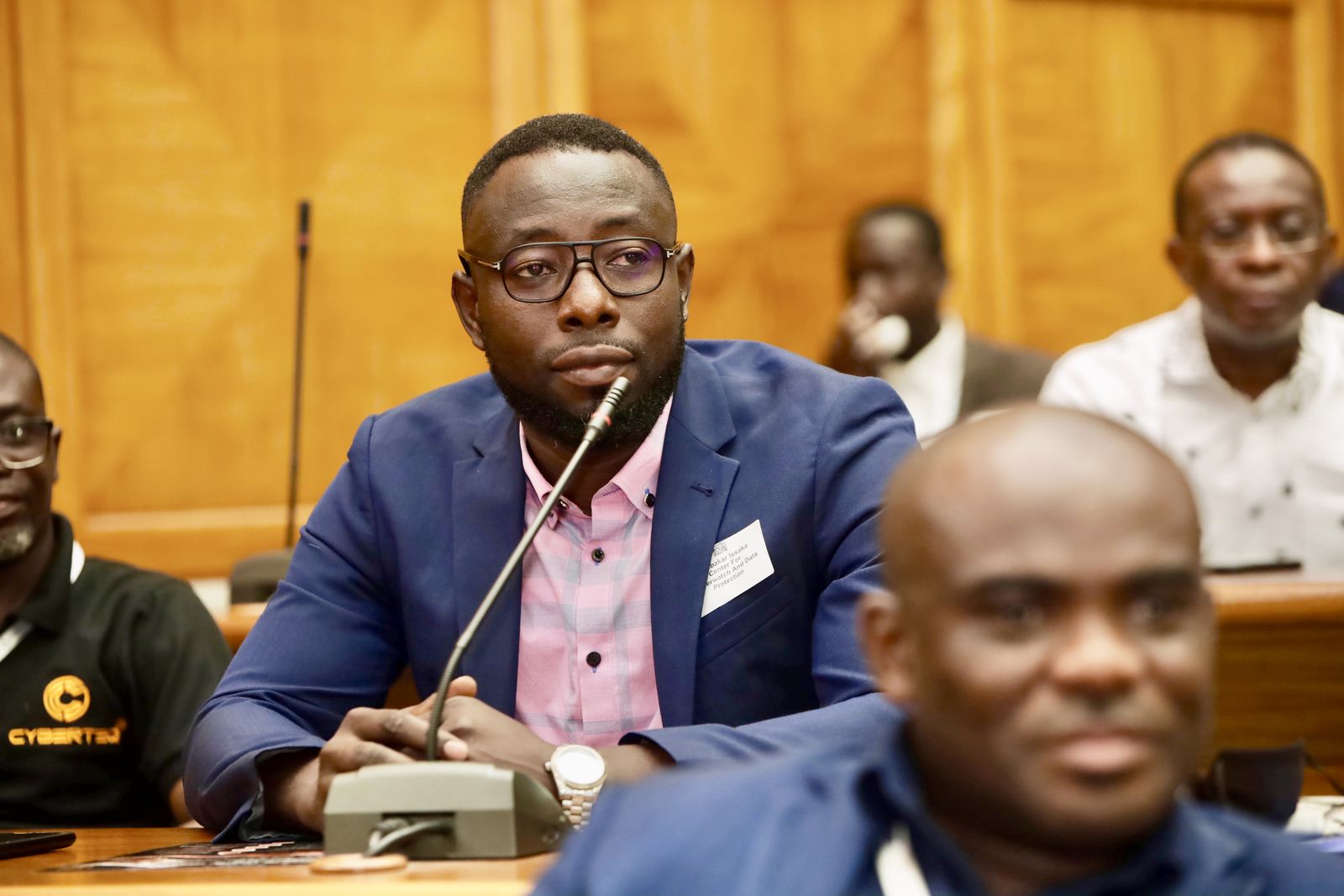 Abubakar Issaka contributing from the floor at GITEX Africa, Accra International Conference Centre