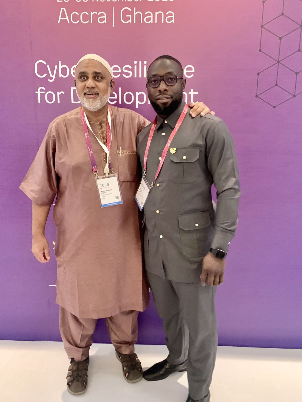 Abubakar Issaka at the Global Conference on Cyber Capacity Building in Accra